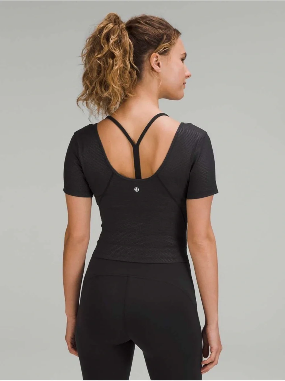 Lululemon Align T-Shirt Polka Squat Emboss Black